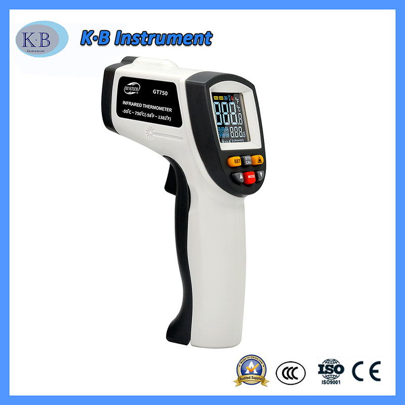 Farveskærmens GT750 Infrarød Thermo Tech Digital Thermometer China Manufacturer Engroshandel til industriel brug